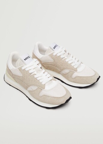 MANGO Sneakers 'Maraton' in Beige