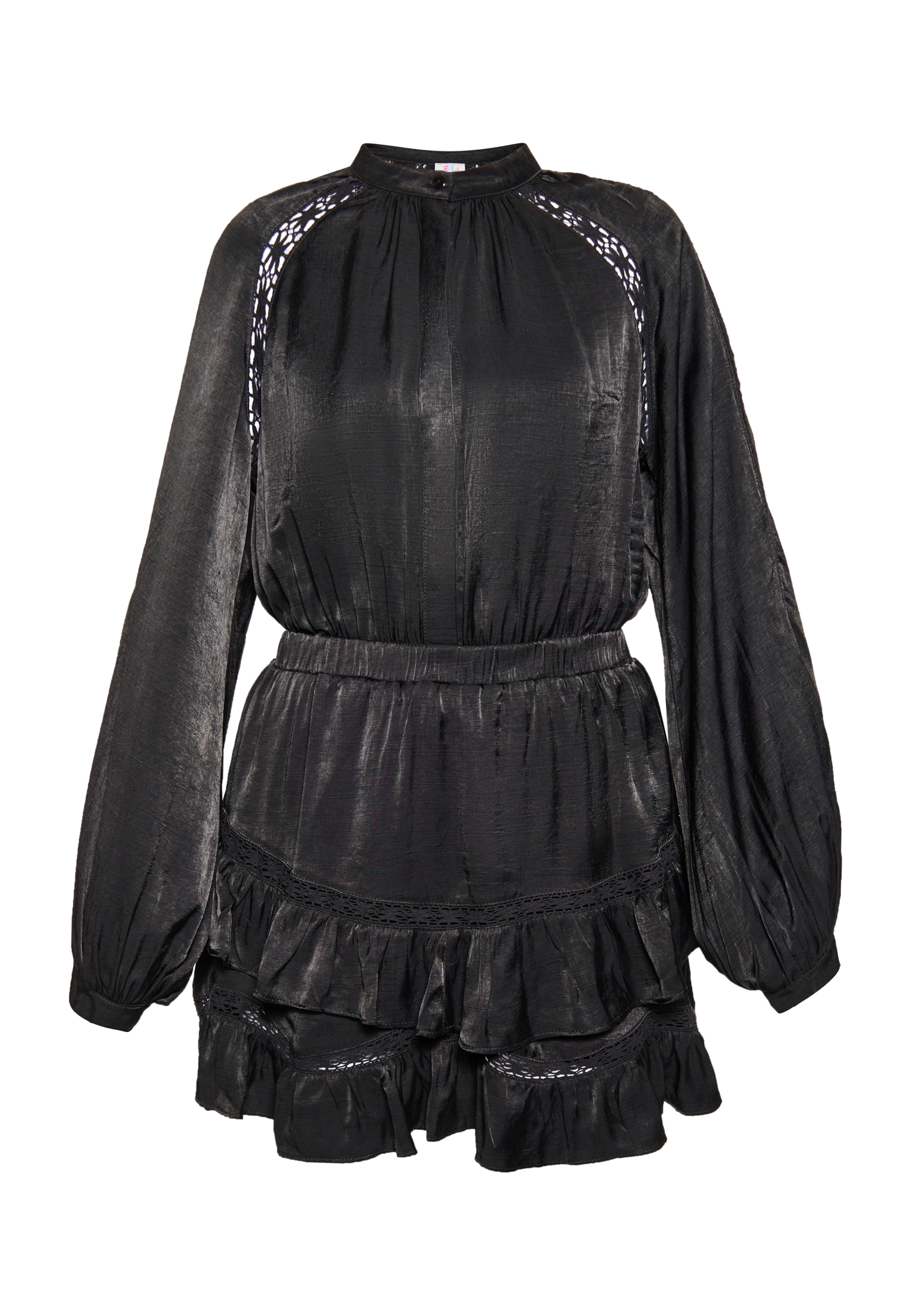 IZIAHaljina - crna boja: prednji dio