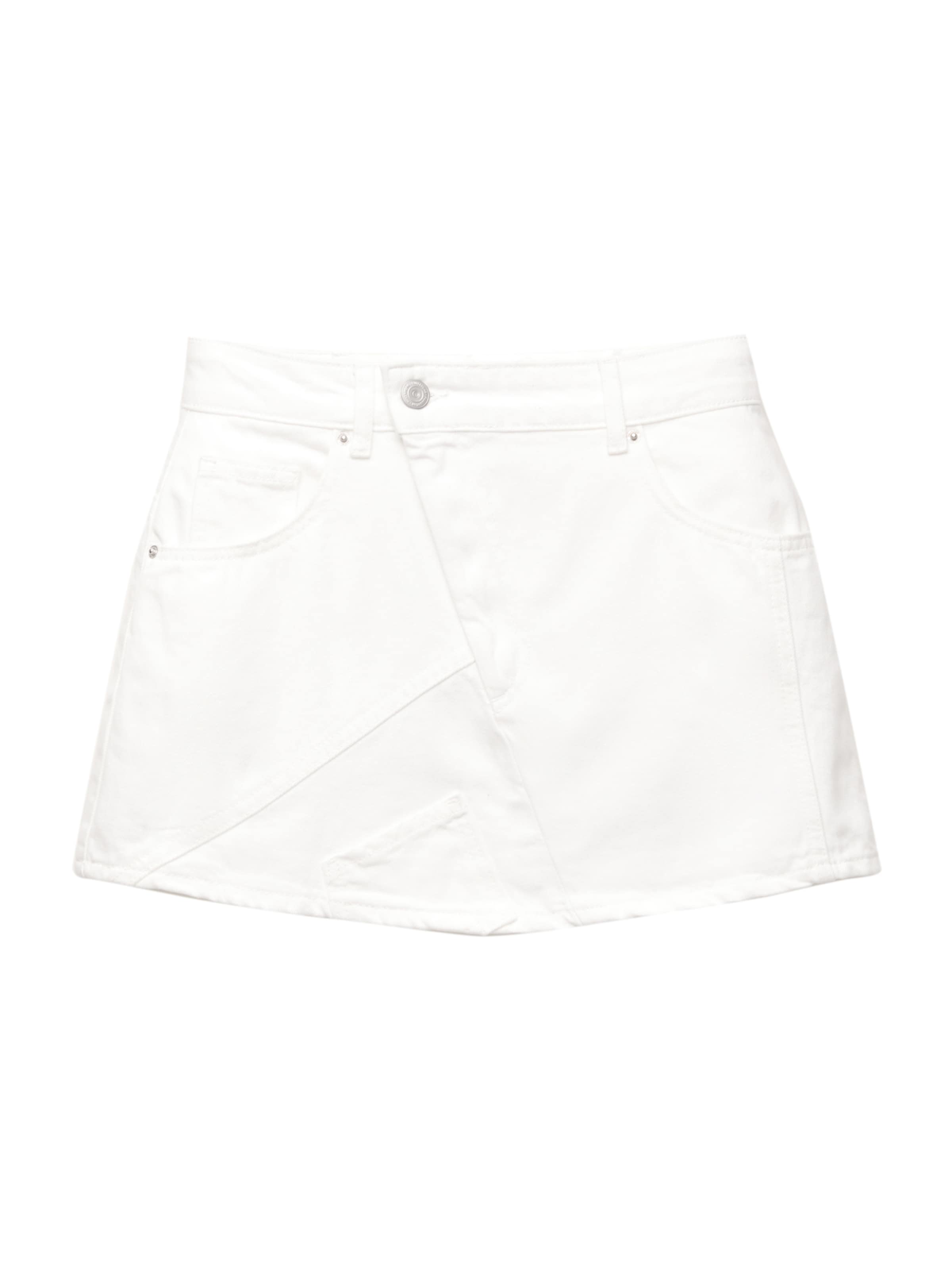 Pull&Bear Rock in Weiß: Vorderseite