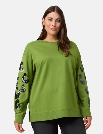 SAMOON Sweatshirt in Grün: Vorderseite