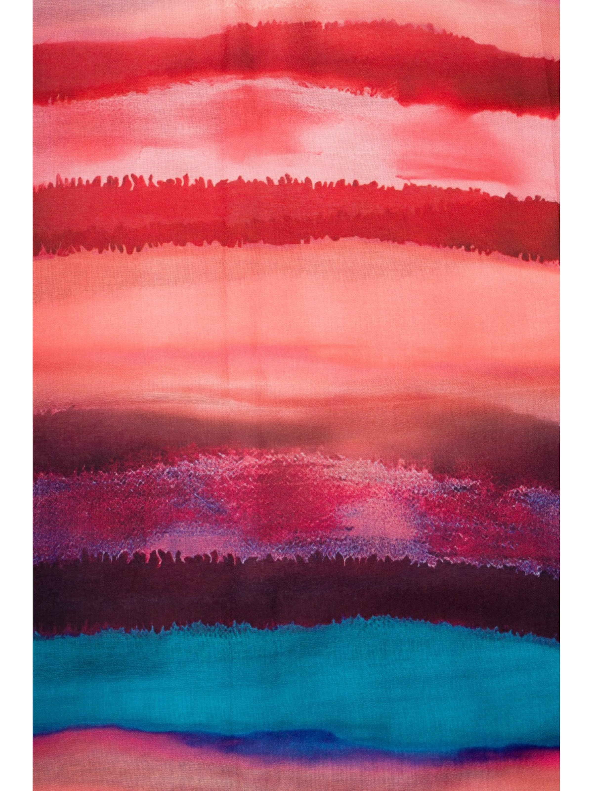 styleBREAKER Loop scarf 'Bunter Loop Aquarell Farbverlauf Streifen' in Red