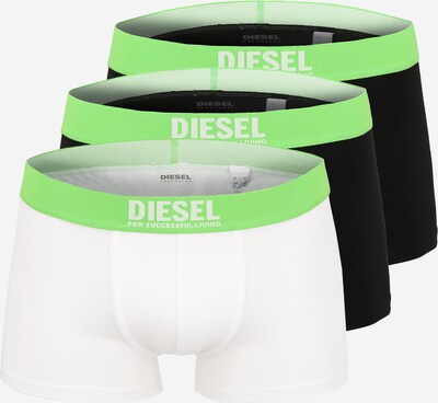 DIESEL Boxers 'DAMIEN' en kiwi / noir / blanc, Vue avec produit