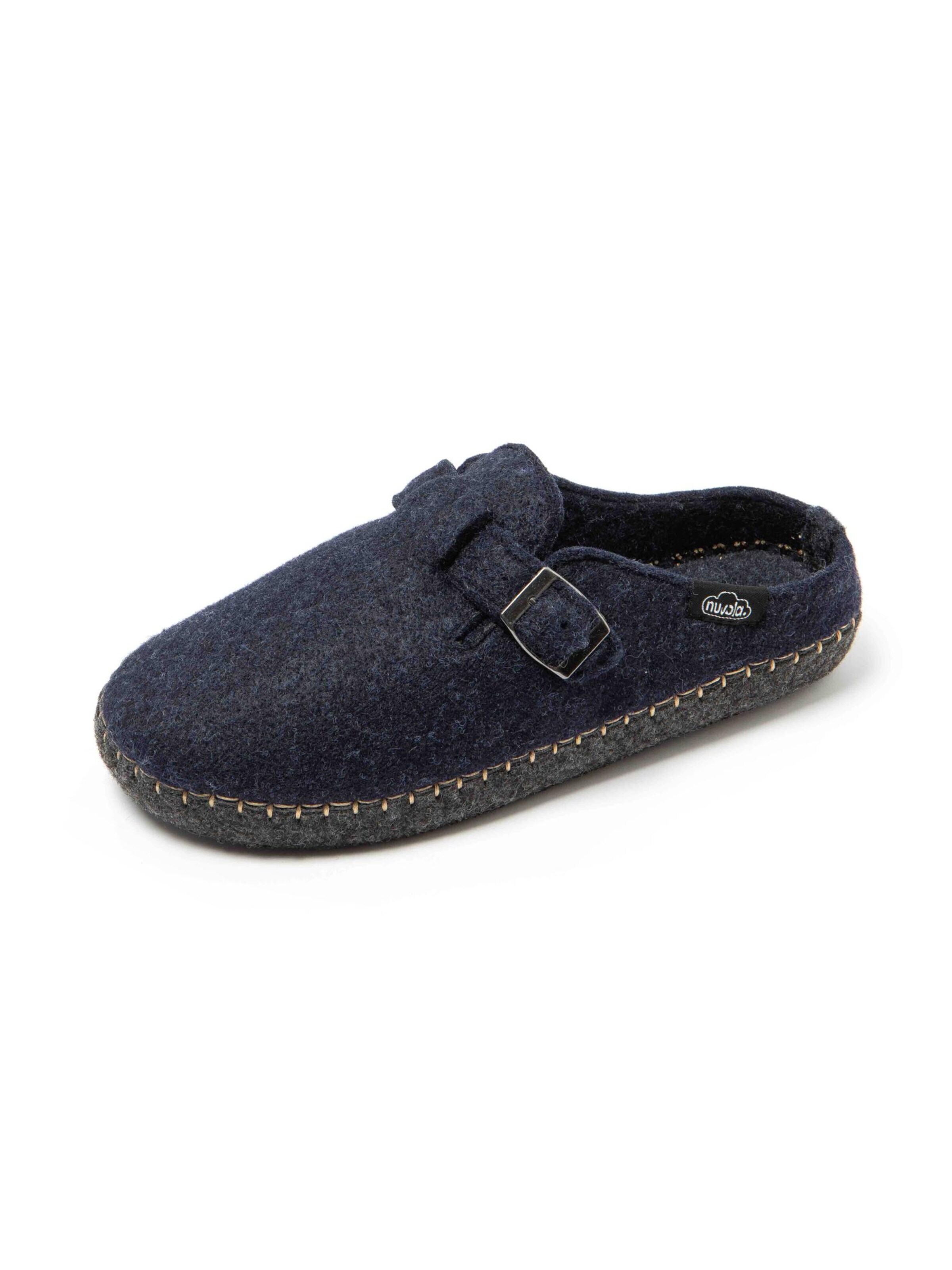 Nuvola. Slipper 'Zueco Belt' in Blue