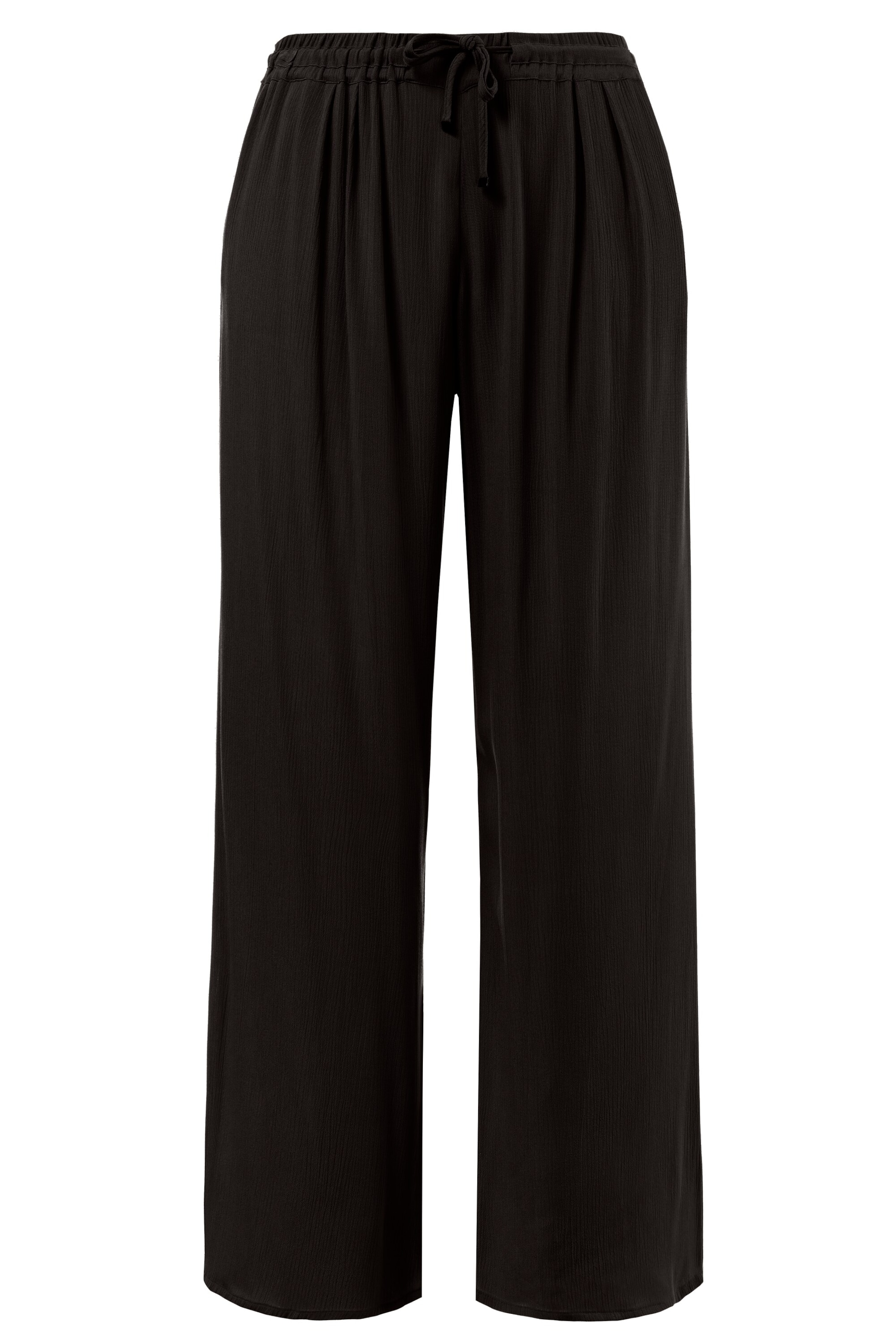 Ulla Popken Wide leg Pants in Black: front
