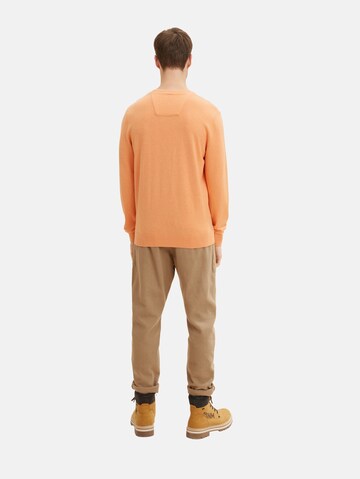 TOM TAILOR - Regular Fit Pullover em laranja