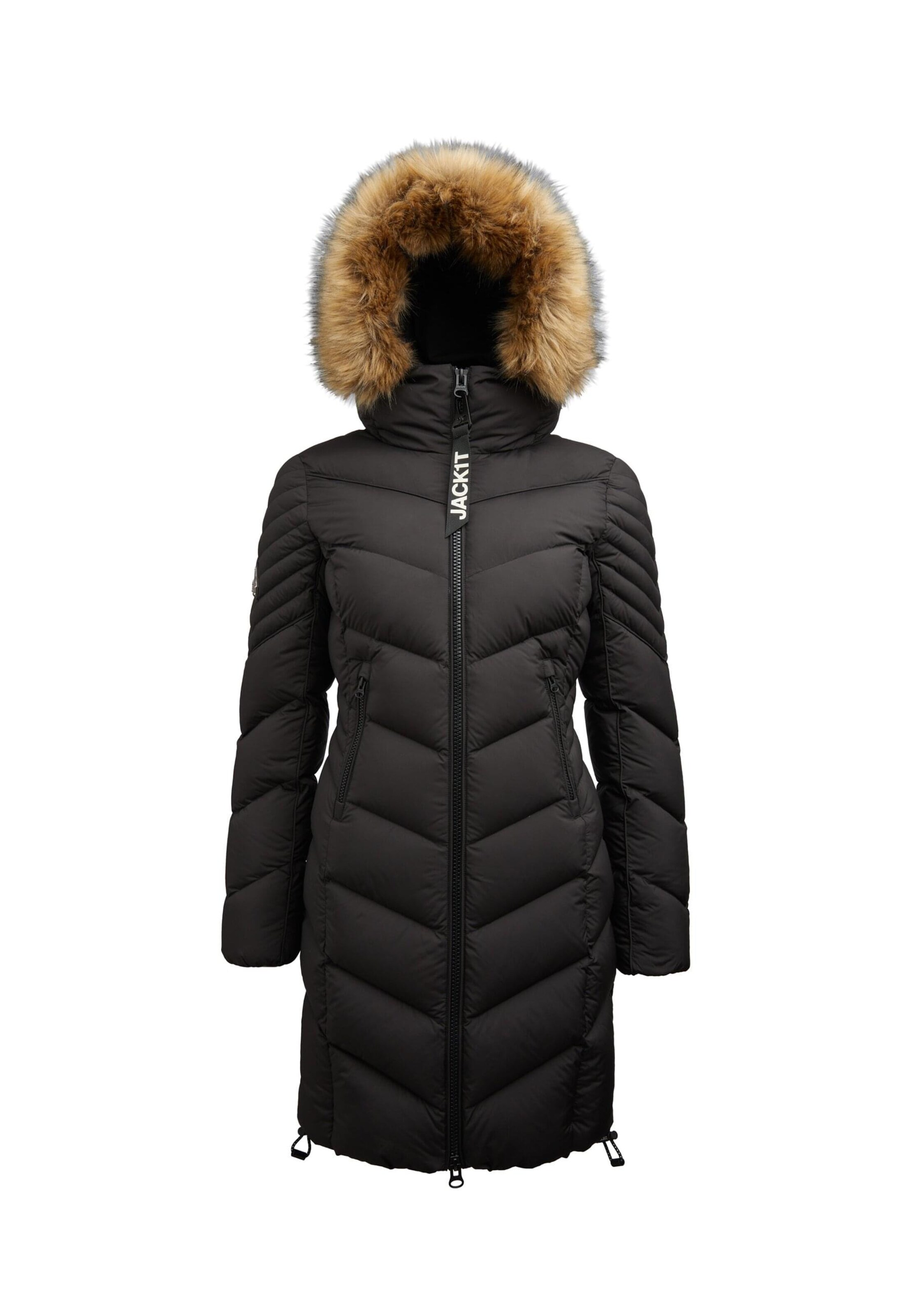 Manteau d’hiver 'Opium' JACK1T en noir : devant