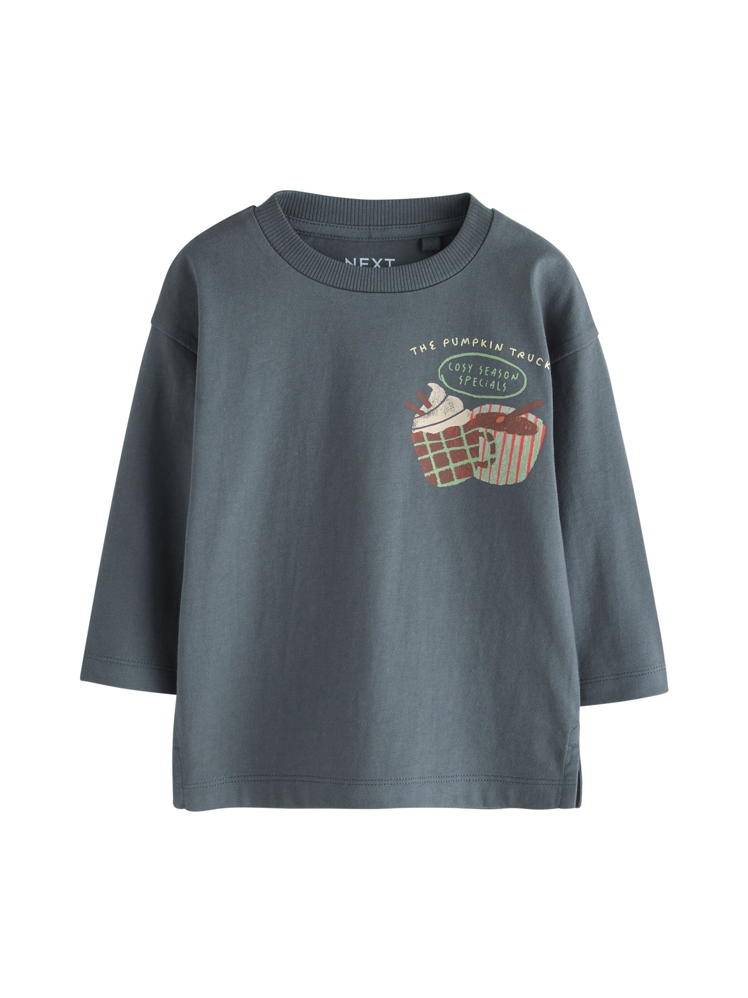 Next Shirt in Grau: Vorderseite