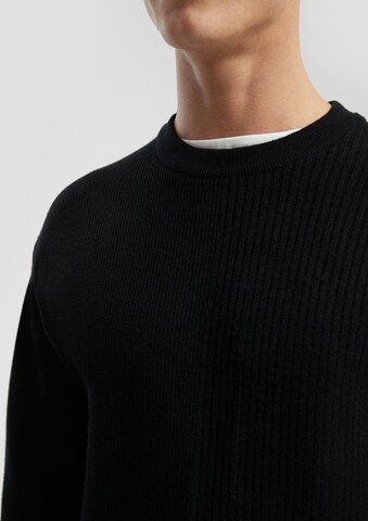 QS Pullover in Schwarz
