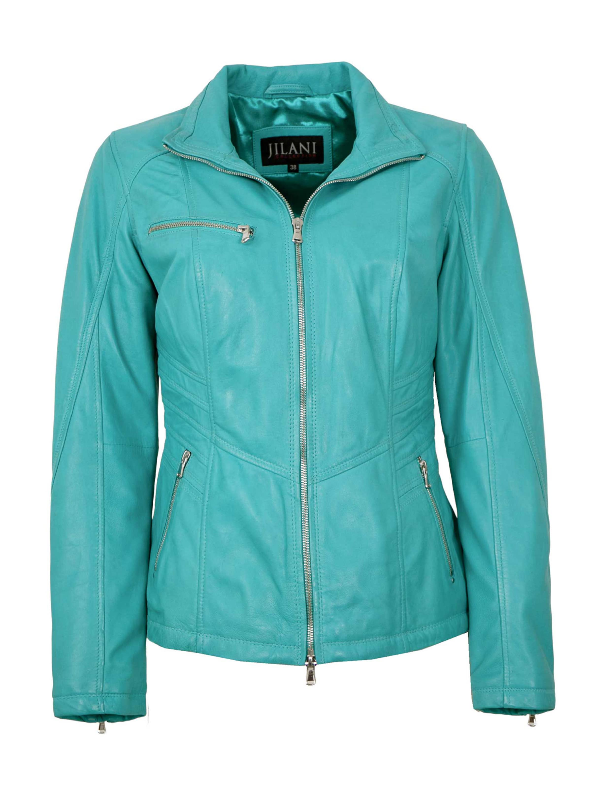Jilani Between-Season Jacket 'Maura' in Blue: front