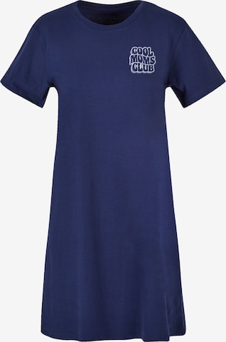 F4NT4STIC Jurk 'Cool Moms Club Bestickt' in Blauw: voorkant