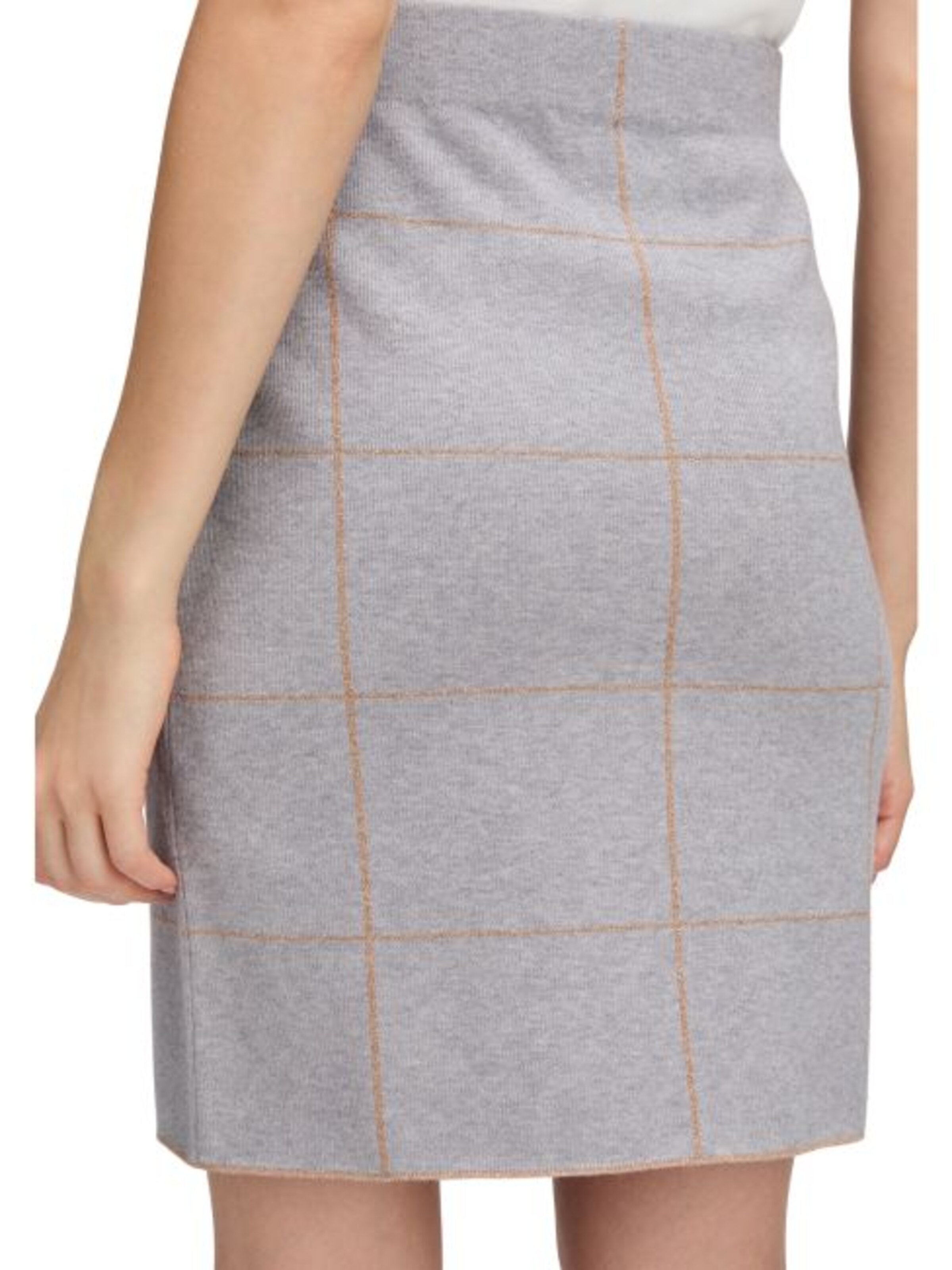 Betty Barclay Strickrock mit Jacquard in Grau