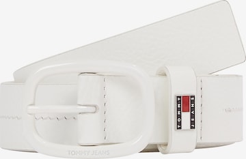 Tommy Jeans Ζώνη σε λευκό: μπροστά