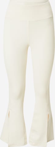 ADIDAS PERFORMANCE Workout Pants in Beige: front