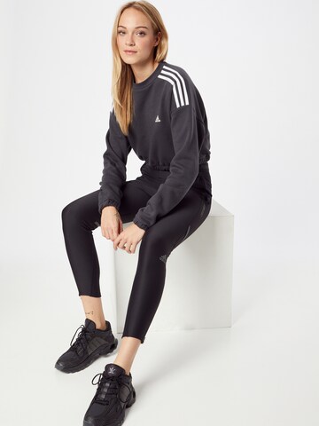 juoda ADIDAS SPORTSWEAR Siauras Sportinės kelnės