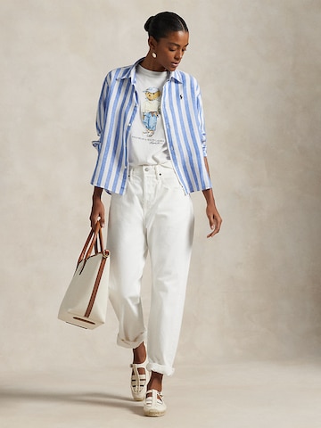 balta Polo Ralph Lauren Marškinėliai