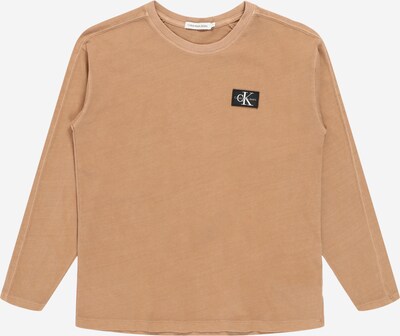 Calvin Klein Jeans Koszulka 'MINERAL DYE' w kolorze cappuccino / czarnym, Podgląd produktu