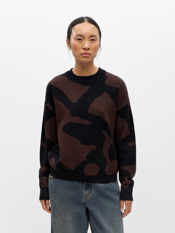 Pull-over 'OBJRay' OBJECT en noir : devant