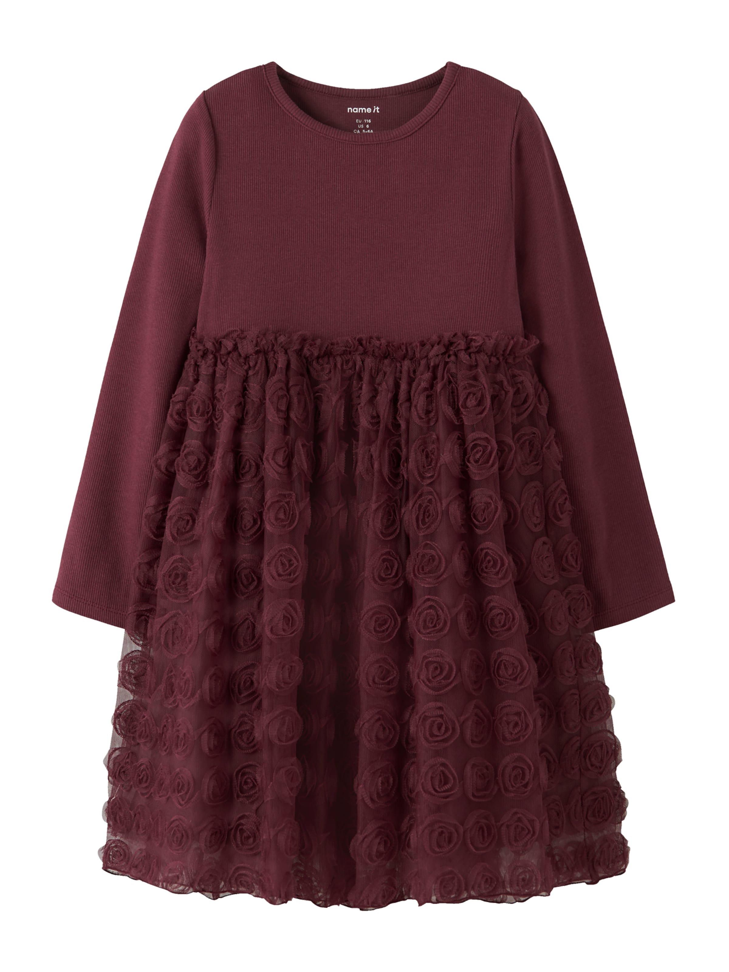 NAME IT - Vestido 'NMFSYKIA' en rojo: frente