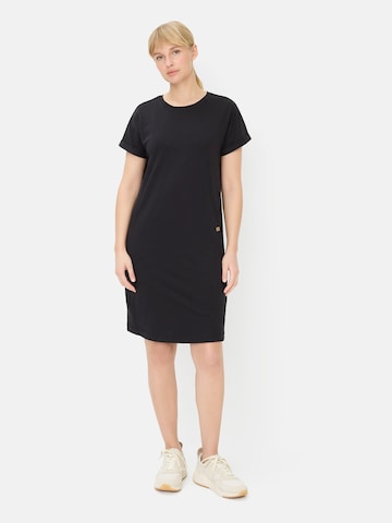 CAMEL ACTIVE Kleid aus reiner Baumwolle in Schwarz: Vorderseite