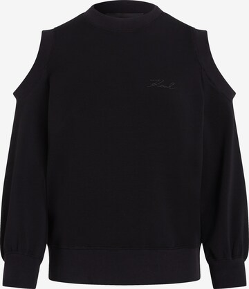 Sweat-shirt Karl Lagerfeld en noir : devant