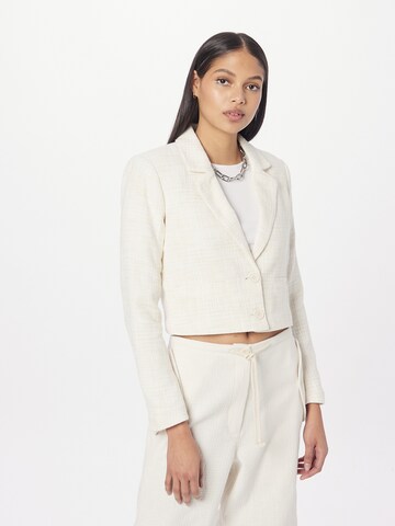 Blazer Abercrombie & Fitch en beige : devant