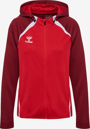 Hummel Sportski gornji dio trenirke 'Lead 2.0' u crvena / boja vina / bijela, Pregled proizvoda