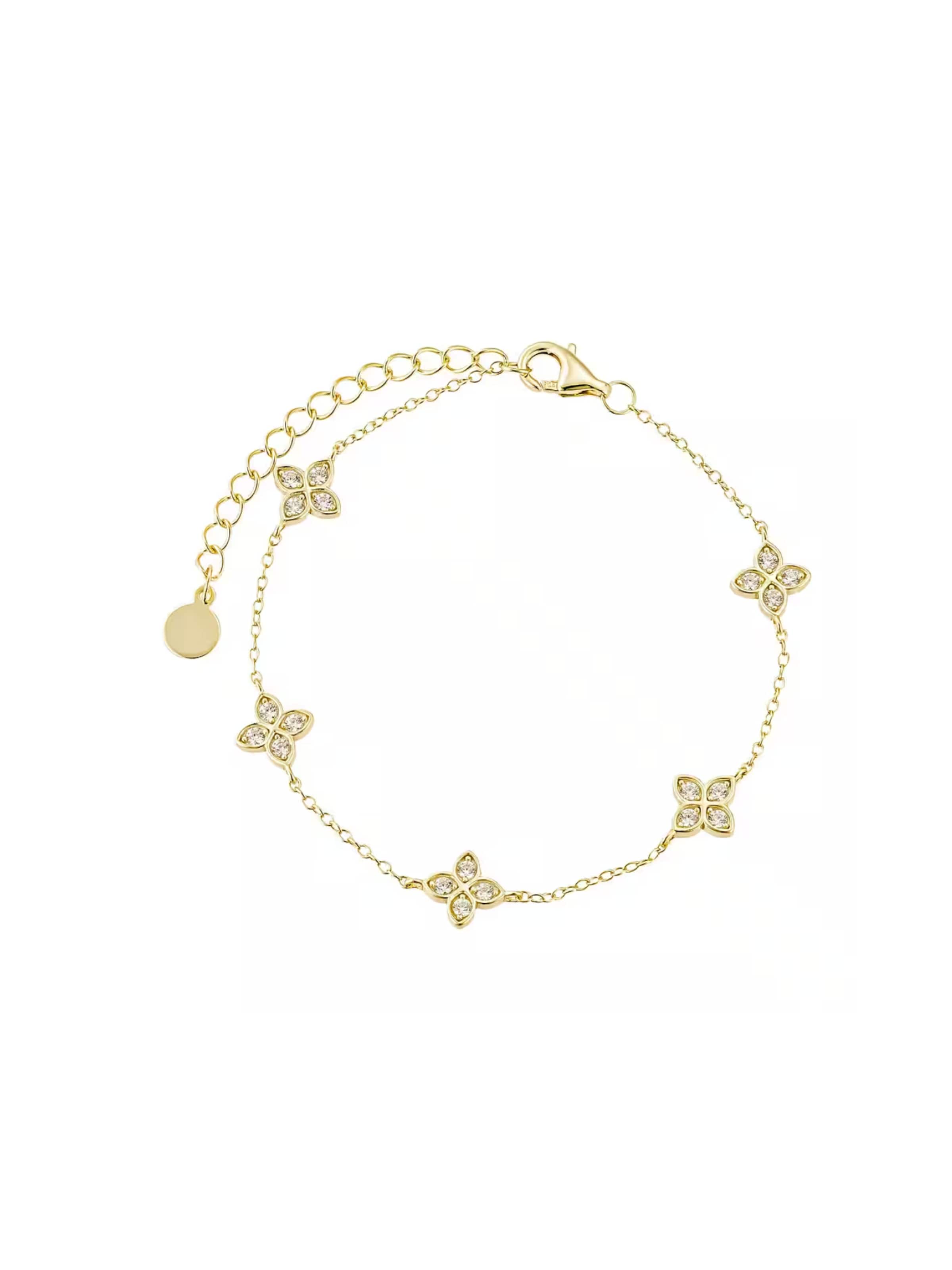 ROUGEMONT Jewellery Bracelet 'Extravagantes  Glücksbringer Armband 18cm' in Gold: front
