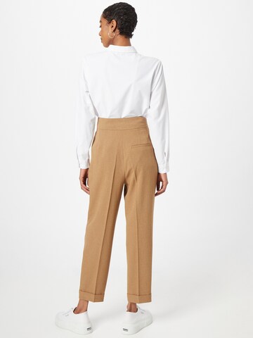 s.Oliver BLACK LABEL Regular Trousers with creases in Brown