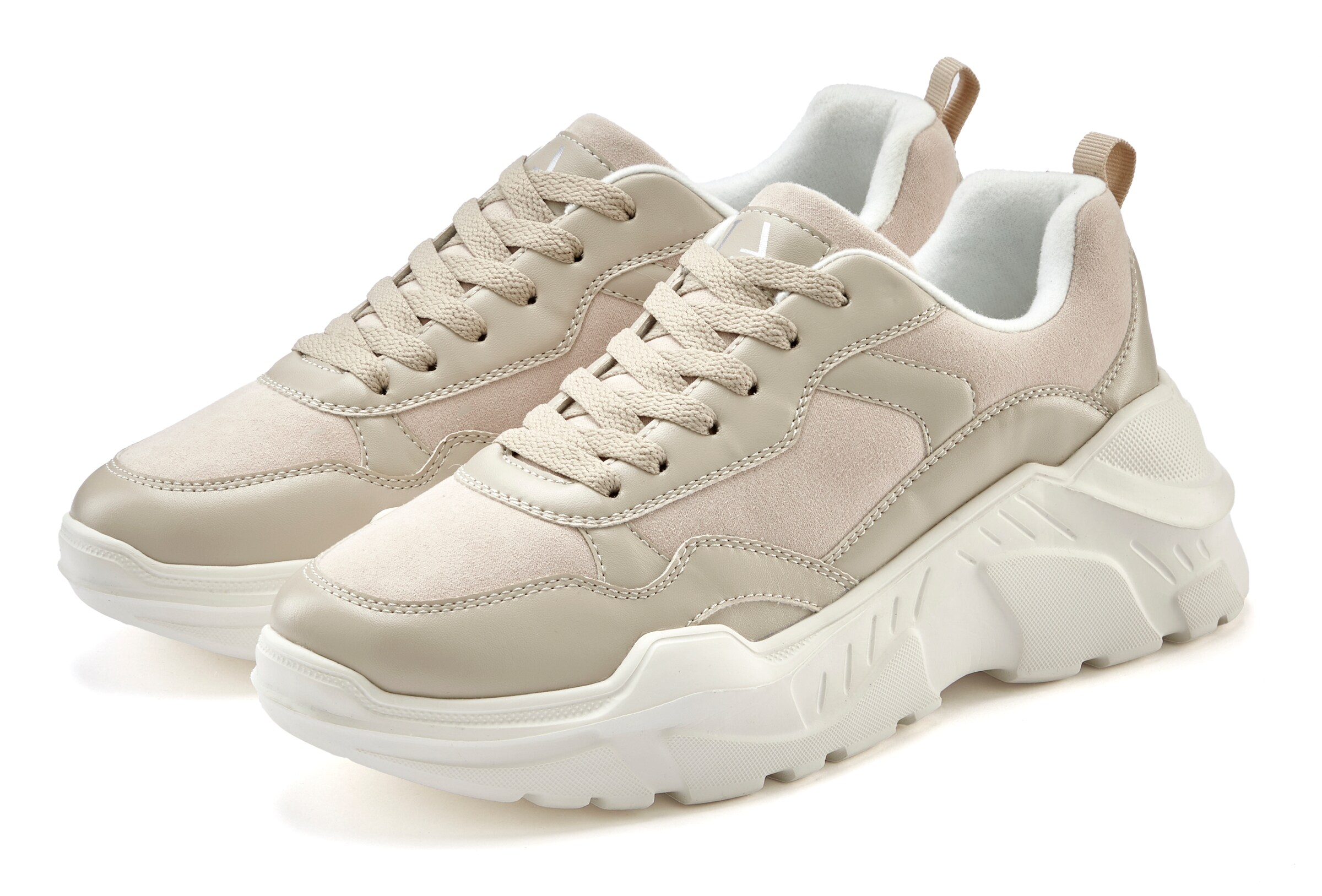 LASCANA Sneaker in Beige