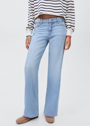 MANGO TEEN Regular Jeans 'Strasstc' in Blue: front