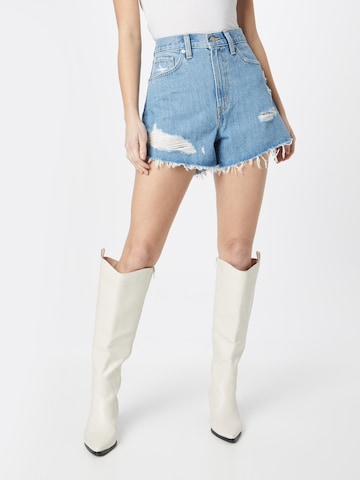 LEVI'S ® Regular Jeans 'High Waisted Mom Short' i blå: framsida