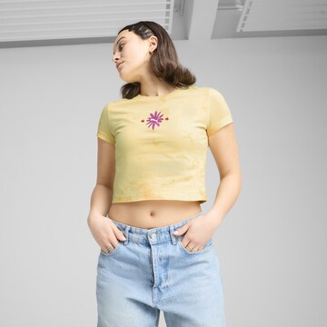 PUMA Shirt 'Ess' in Geel