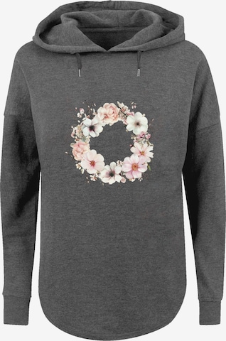 Sweat-shirt 'Rosa Blumenkranz' F4NT4STIC en gris : devant