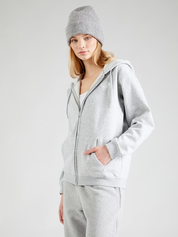 ROXY Zip-Up Hoodie 'SURF STOKED' in Grey: front