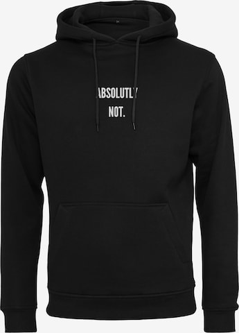 MT Men Sweatshirt 'Absolutely Not' in Black: front