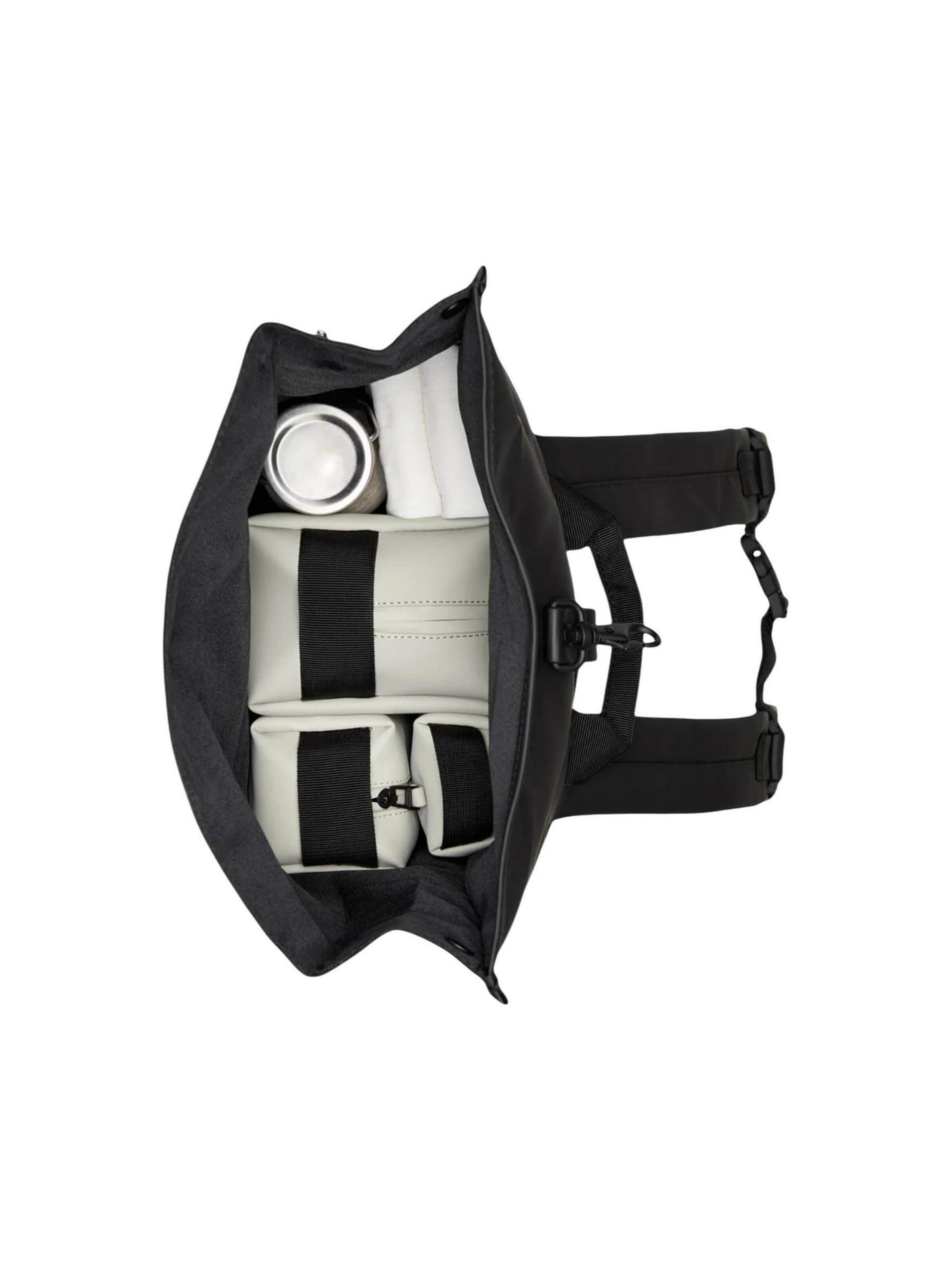 RAINS - Mochila 'Rotop Rucksck W3 UNISEX 13320' en negro