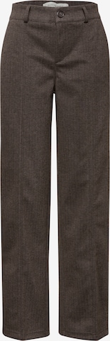 STREET ONE - Pierna ancha Pantalón de pinzas en marrón: frente