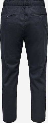 Tapered Pantaloni con pieghe 'LEO' di Only & Sons in blu