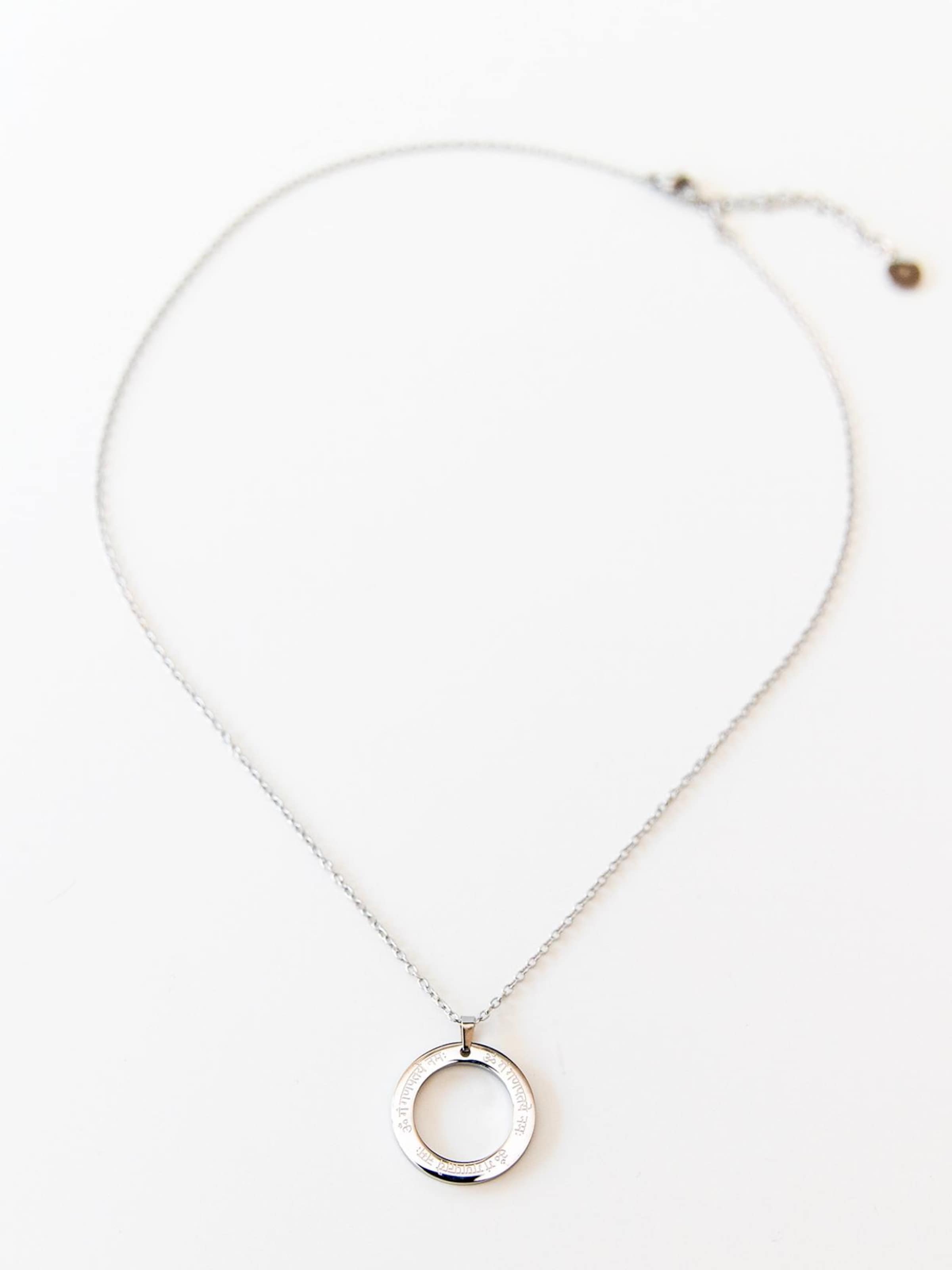 Divasya Kette 'Ganesha Mantra'‌‌‌‌‌ in Silber: Vorderseite