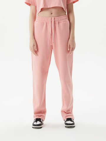 Ossy Homer Loosefit Sporthose 'Heavy Cotton 450 GSM N1Y013' in Pink