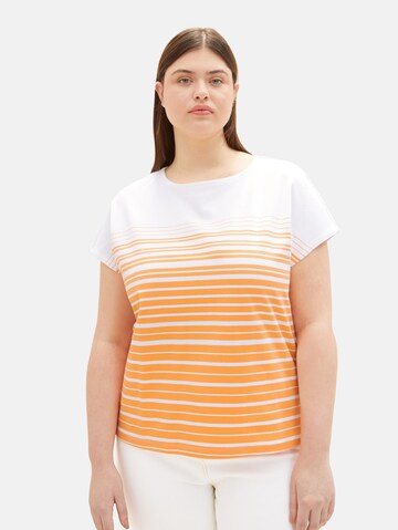 Tom Tailor Women + Koszulka w kolorze pomarańczowy: przód