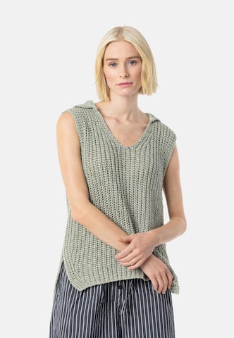Pullover di Elias Rumelis in verde: frontale