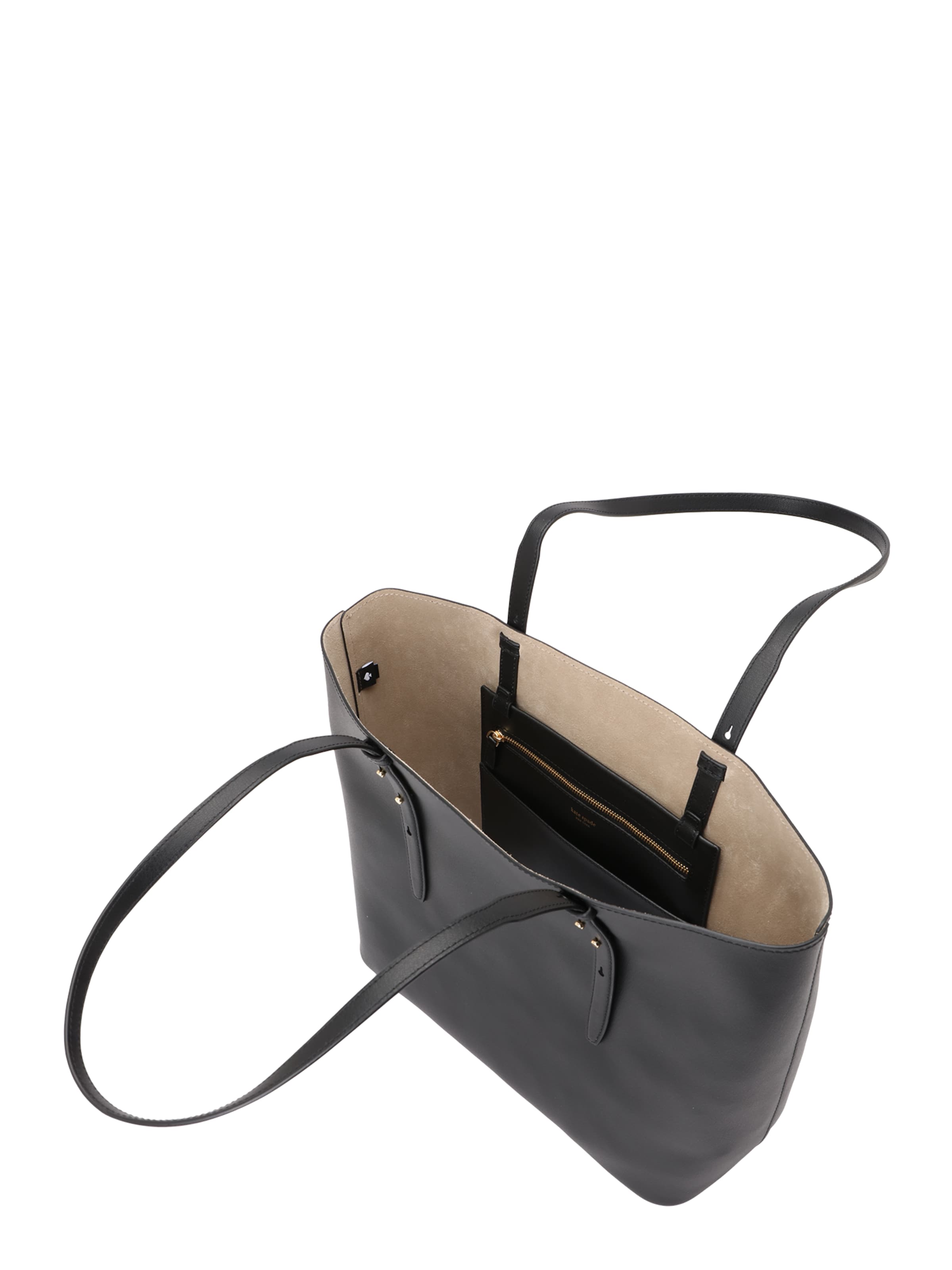 Kate Spade Nakupovalna torba 'Do It All Fine Grain Leather Large Tote' | črna barva