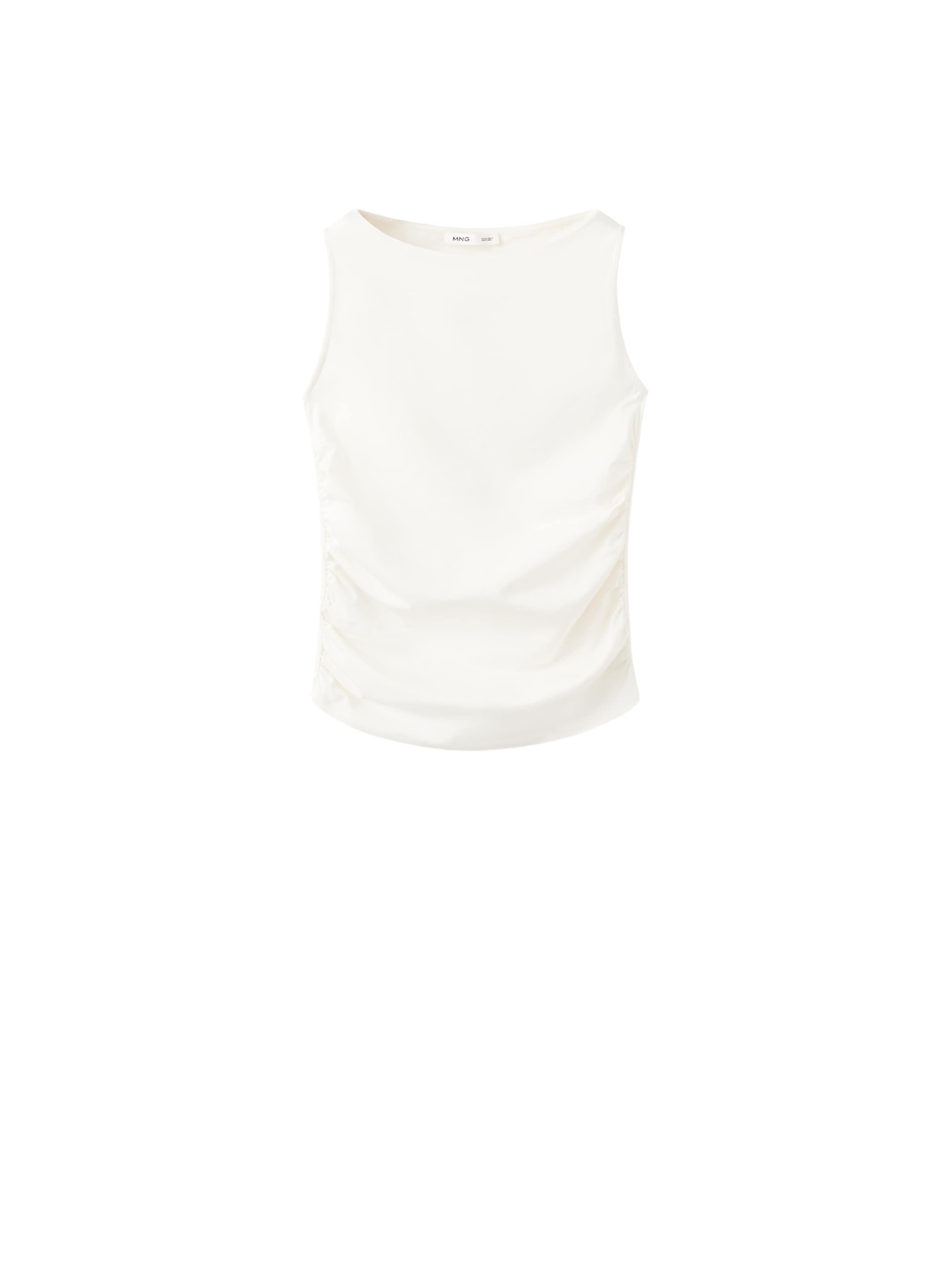 MANGO Top 'LENA' in Weiß: Vorderseite