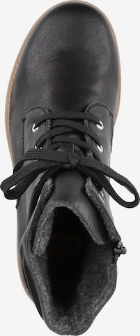 Rieker Lace-Up Ankle Boots in Black