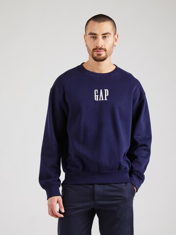 Sweat-shirt GAP en bleu : devant