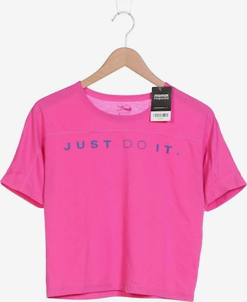 NIKE T-Shirt S in Pink: predná strana