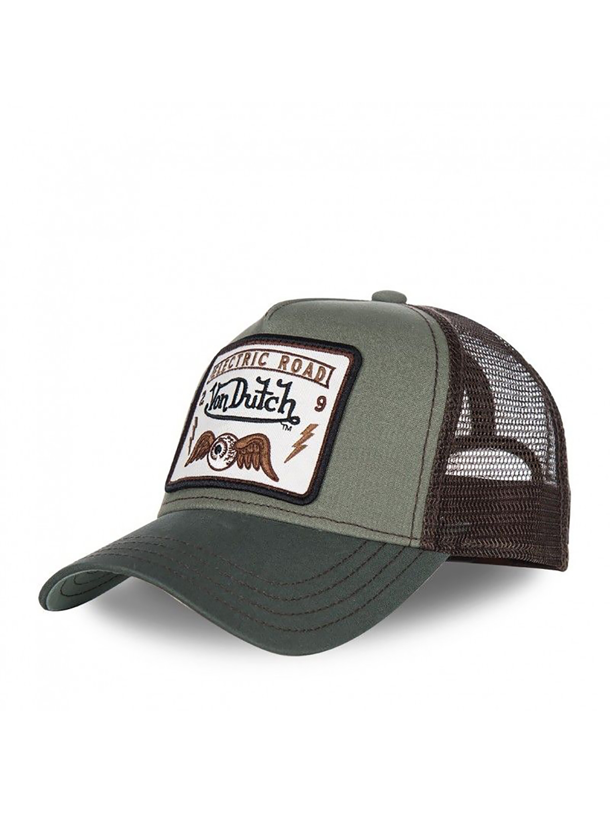Von Dutch Cap 'Flying Eye'‌‌‌ in Grün: Vorderseite