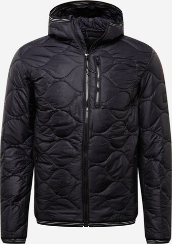 INDICODE JEANS Between-Season Jacket 'Perkins' in Black: front