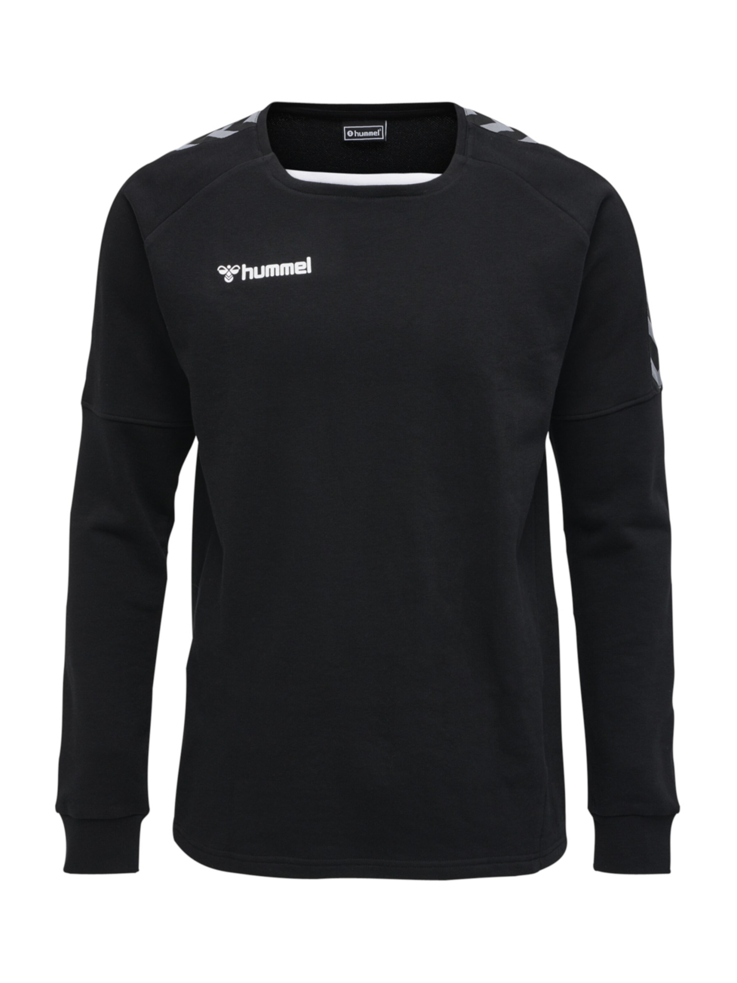 Hummel Sportsweatshirt in Zwart: voorkant